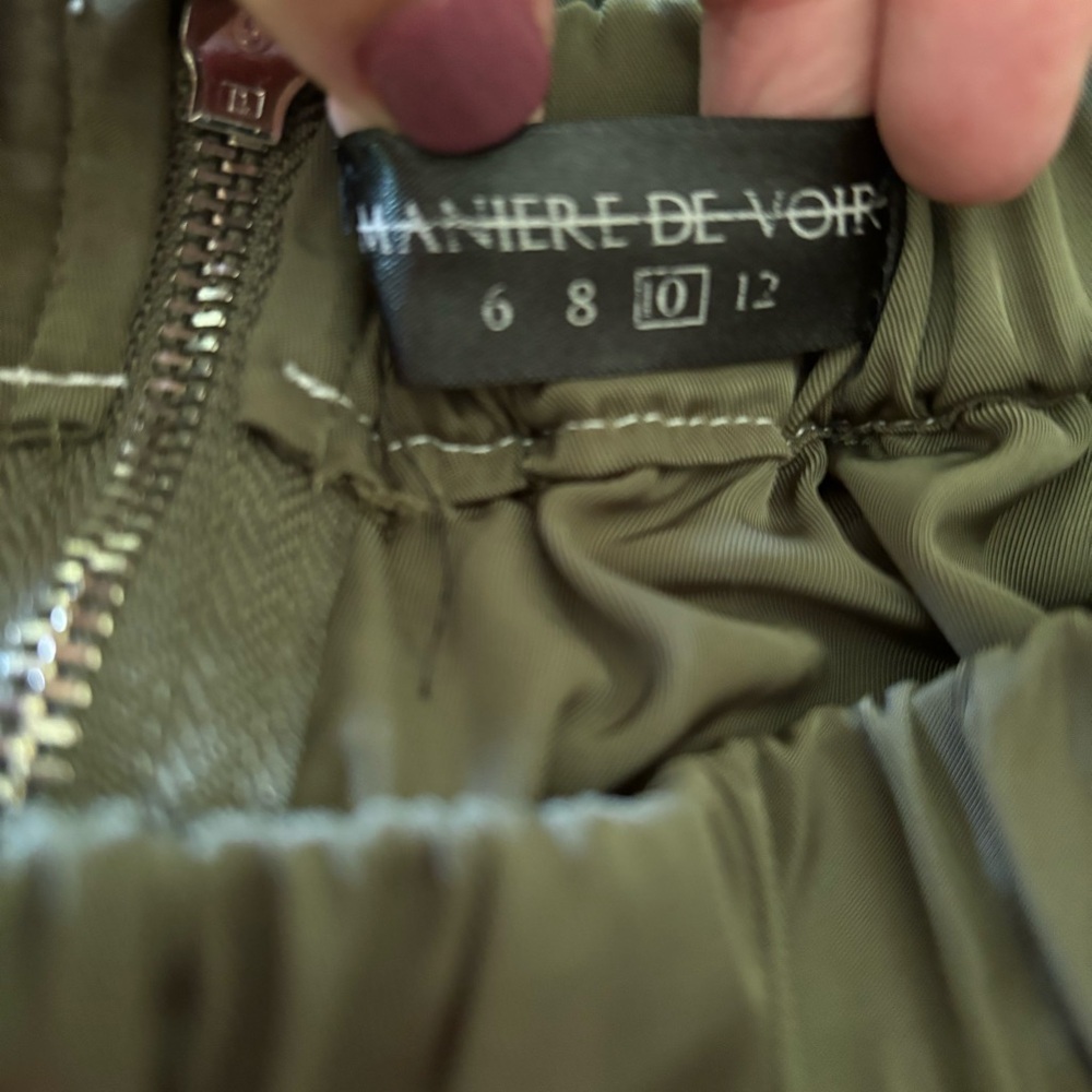 Maniere De Voir Satin Joggers‎ Green Track Pants - Picture 2 of 9
